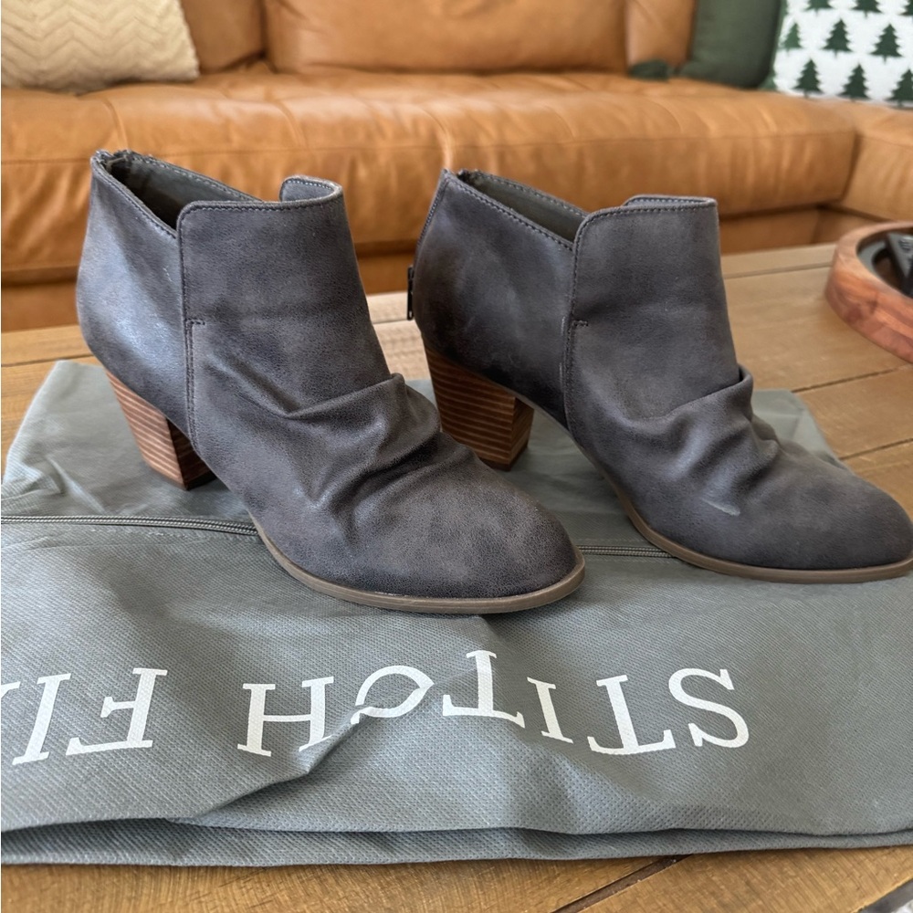Report Charcoal Ankle Booties